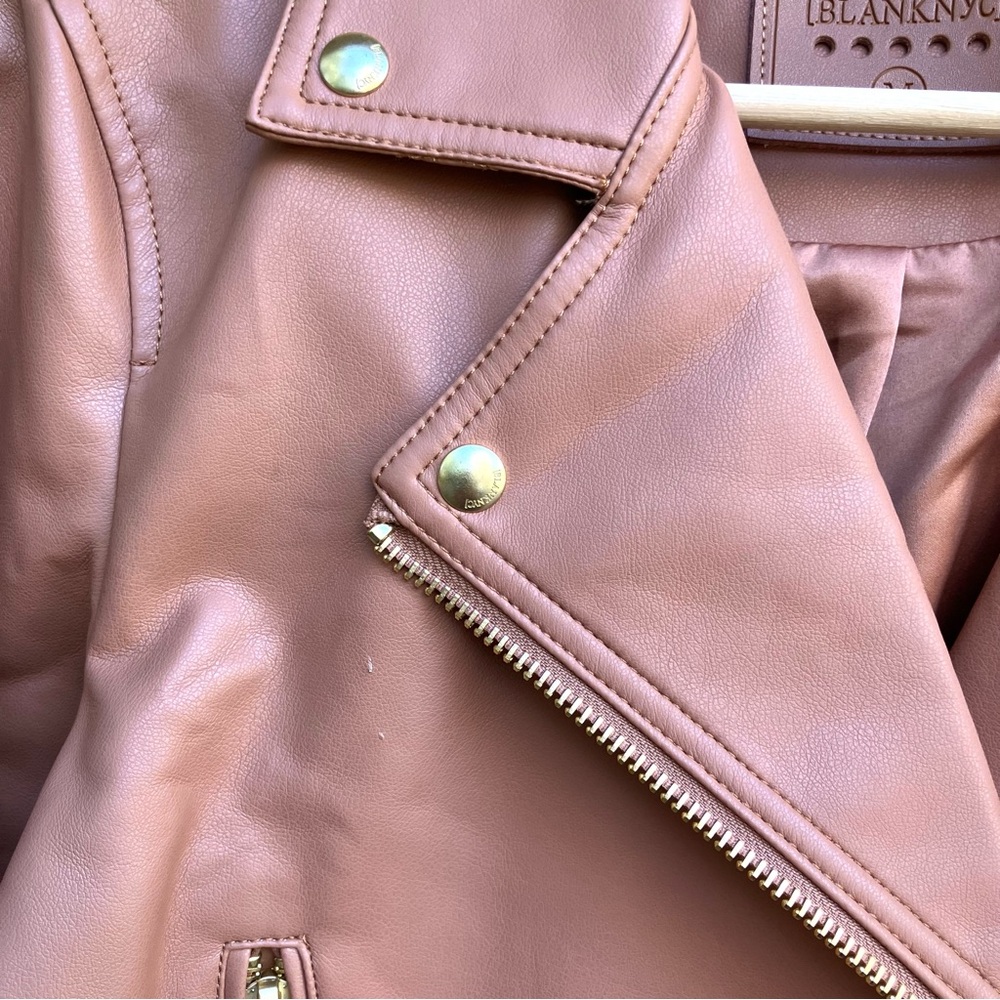 BlankNYC NWT Faux Leather Moto Jacket Sz Medium - Picture 8 of 8